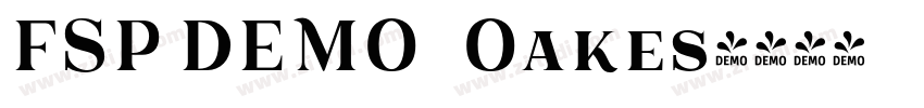 FSP DEMO   Oakes字体转换